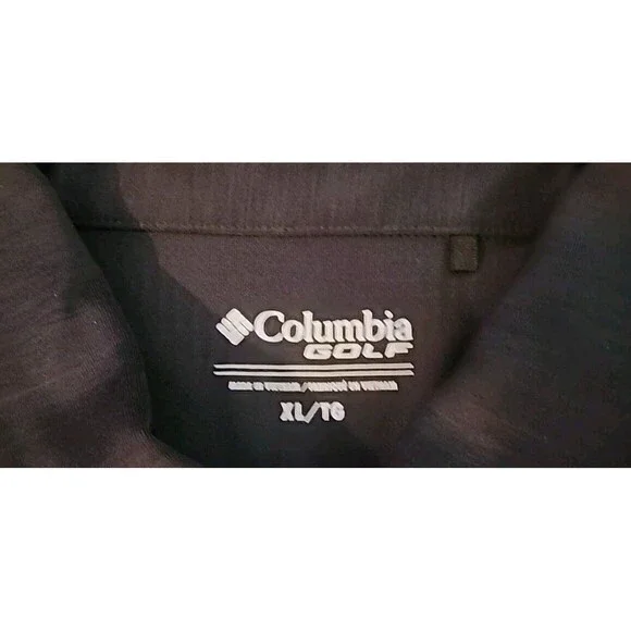Columbia Mens XL/TG Short Sleeve Golf Shirt Black - Picture 5 of 9